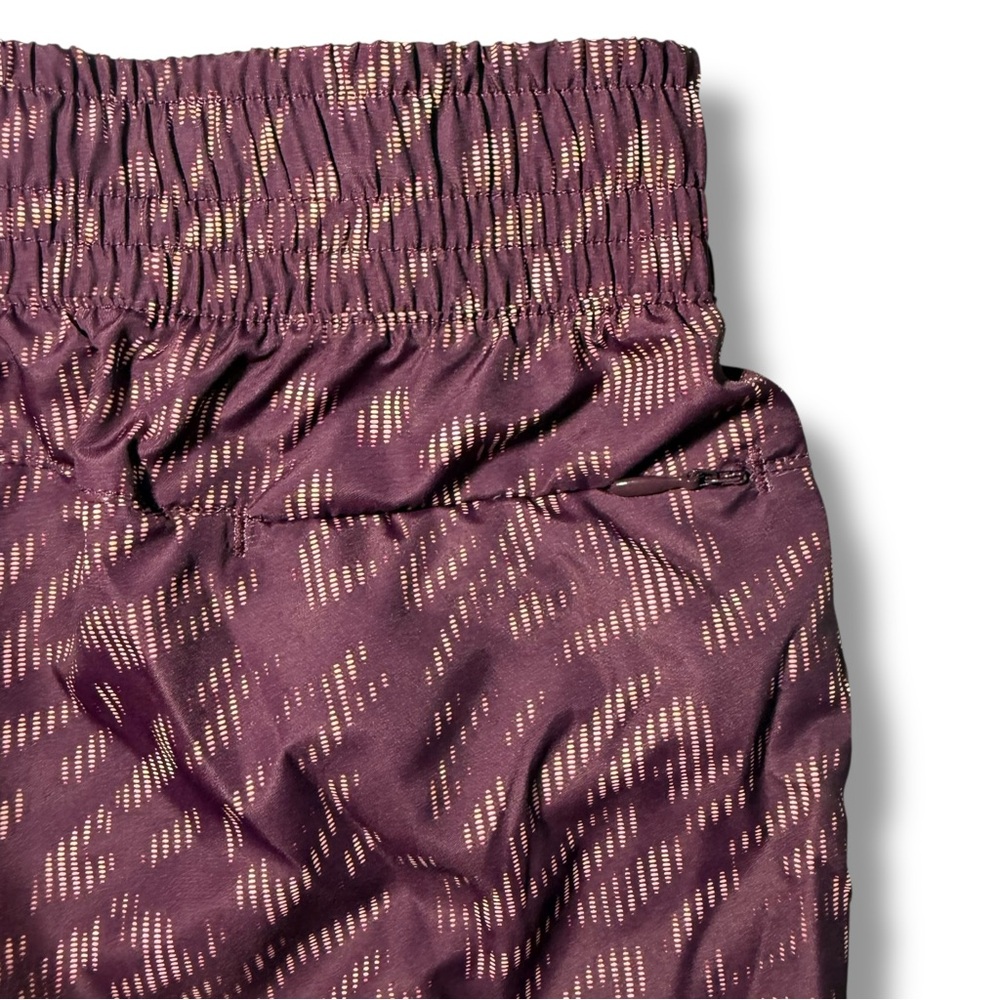 Women's Purple Patterned Shorts - Picture 8 of 11